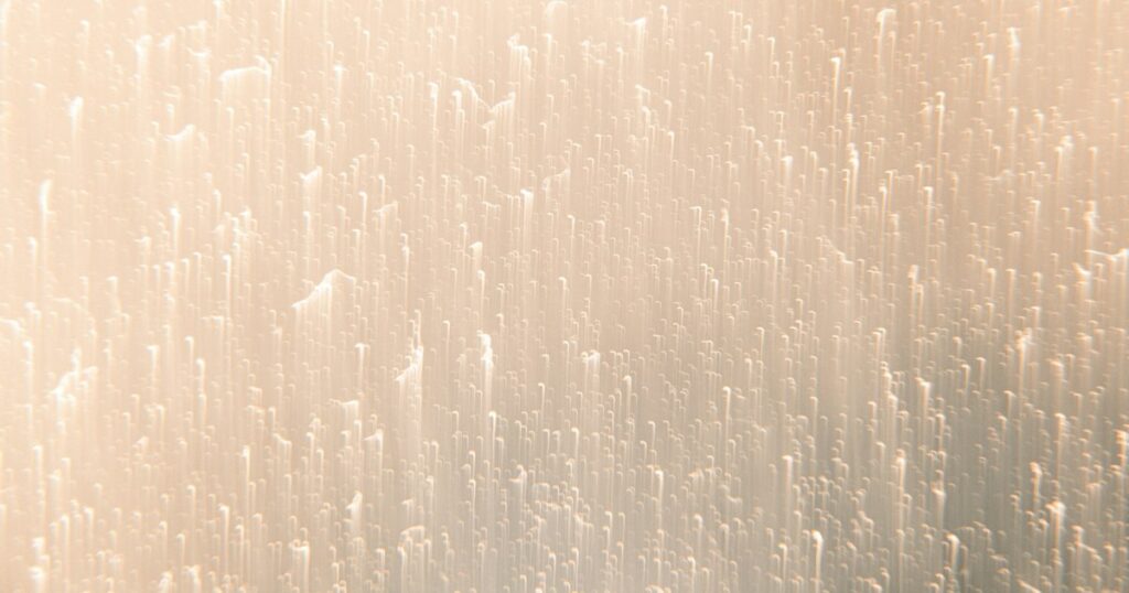 Light passing through a translucent textured surface